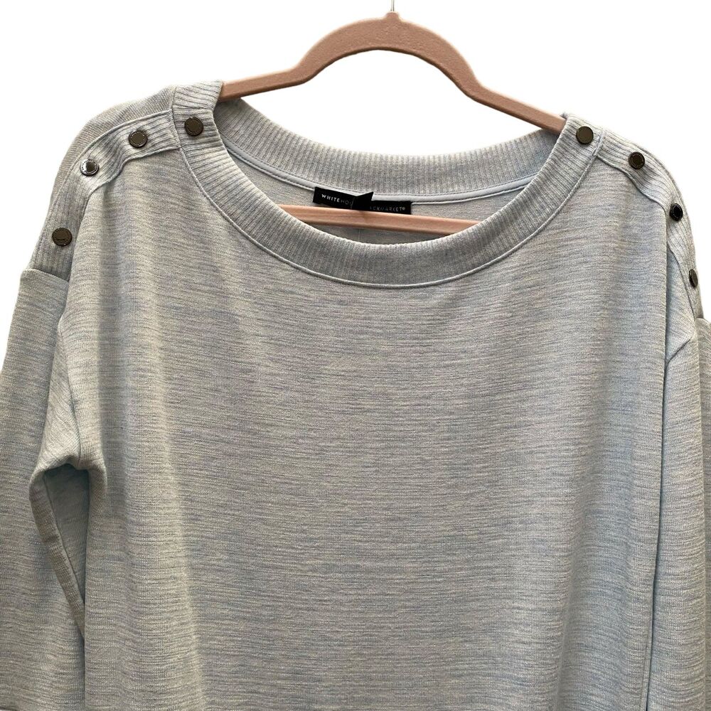 NWT WHITE HOUSE BLACK MARKET -  Heather Glass Marled Knit Tunic Size XSmall